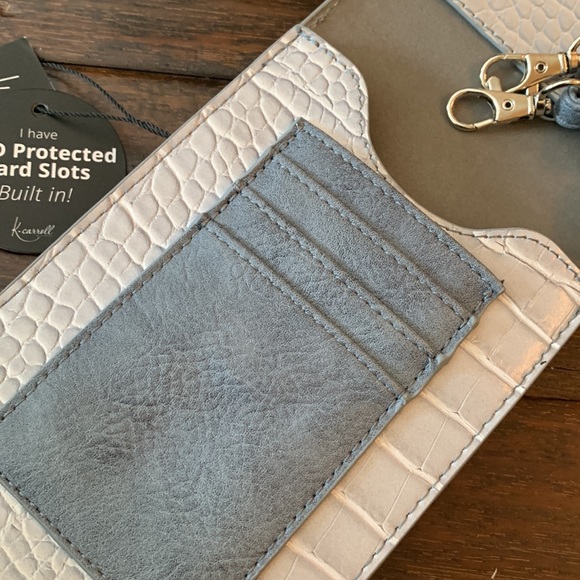 K. Carroll Accessories Bags K Carroll Accessories Blue Croc Blue